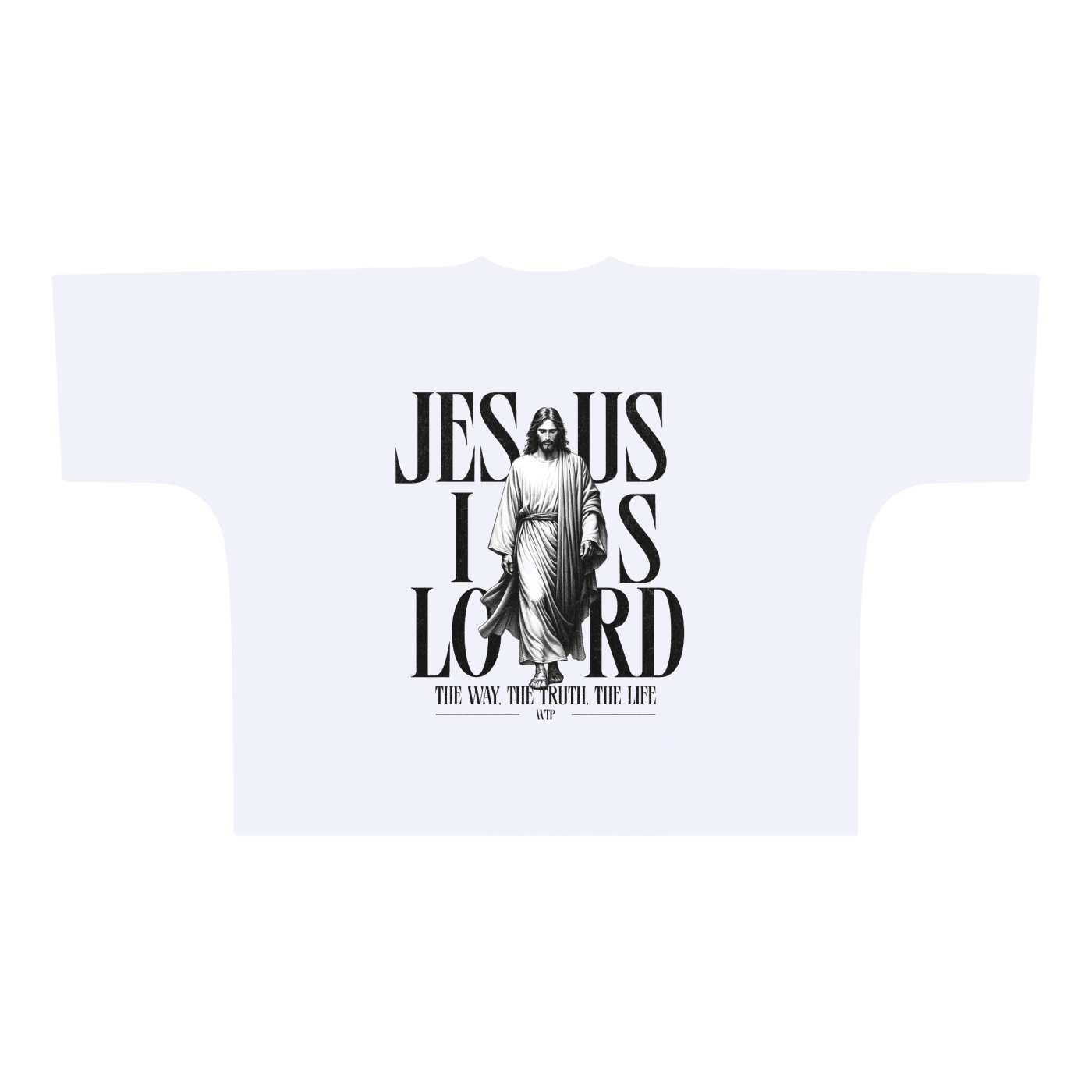 Oversize Pattern Cut Boxy Tee (Jesus Saves) - 300 GSM